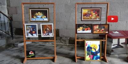 Erzurum’da "Yaşayan değerlerin sanat yolculuğu" sergisine yoğun ilgi