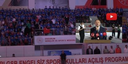 Erzurum'da Yaz Spor Okulları 3 bin sporcunun katılımıyla açıldı