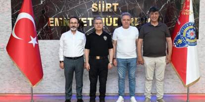 Başkan Sertoğlu ve Başkan Yiğider’den Siirt Emniyet Müdürü Özdemir’e Hayırlı Olsun Ziyareti